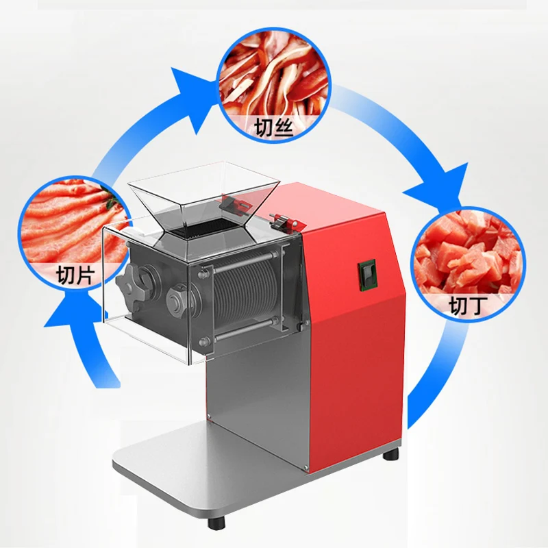 Automatic Meat Slicer Home - Коммерческая электрическая мясорезка из нержавеющей стали,