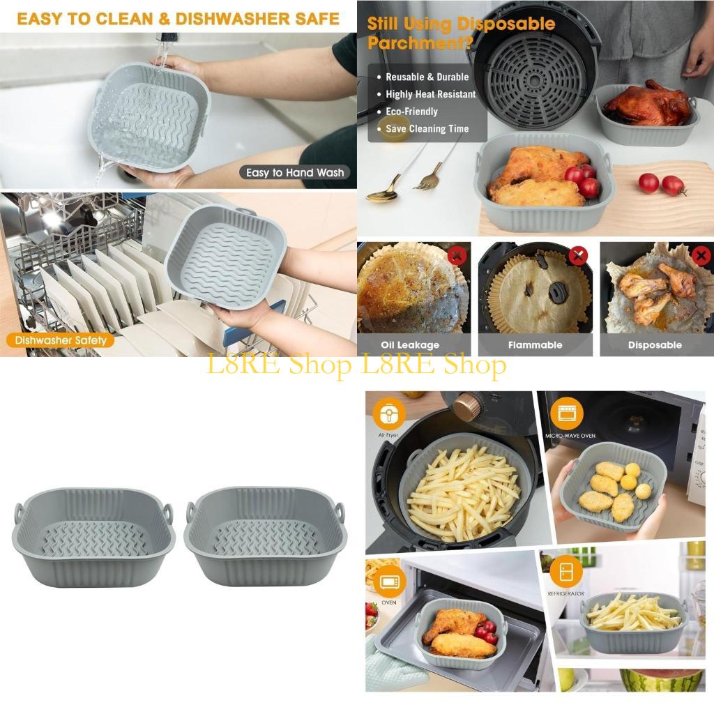 Air Fryer Silicone Pot Liner - L8RE Пакет из 2 силиконовых горшечных