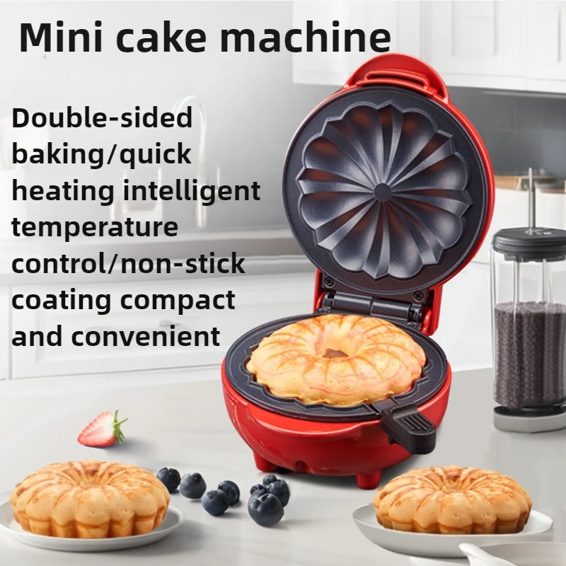 Mini Waffle Maker Machine - Мини-тостер для дома, двухсторонний, легко моется,