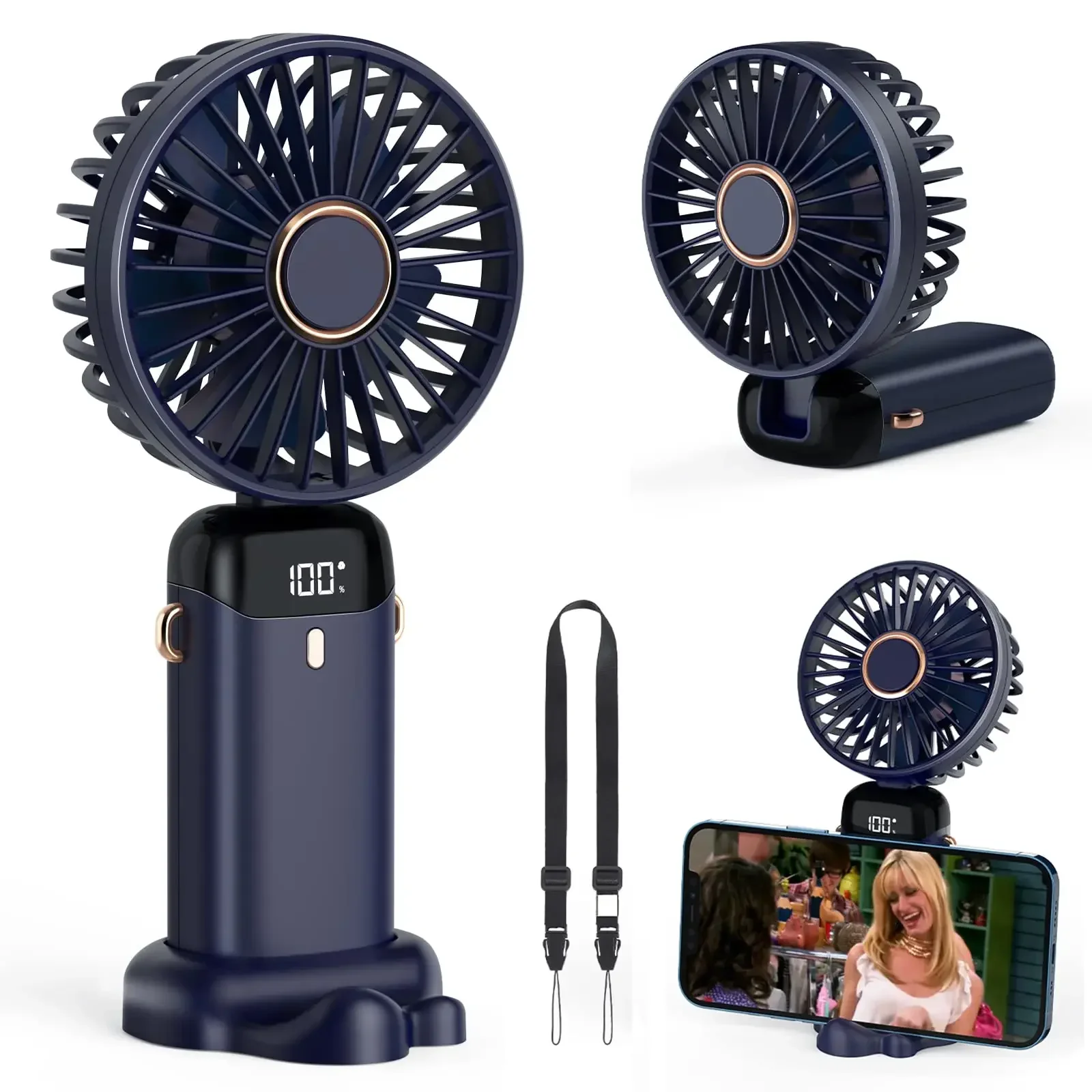 Portable Blender Usb Rechargeable - Ручной мини-вентилятор 5000 мАч, беспроводной USB-аккумулятор,