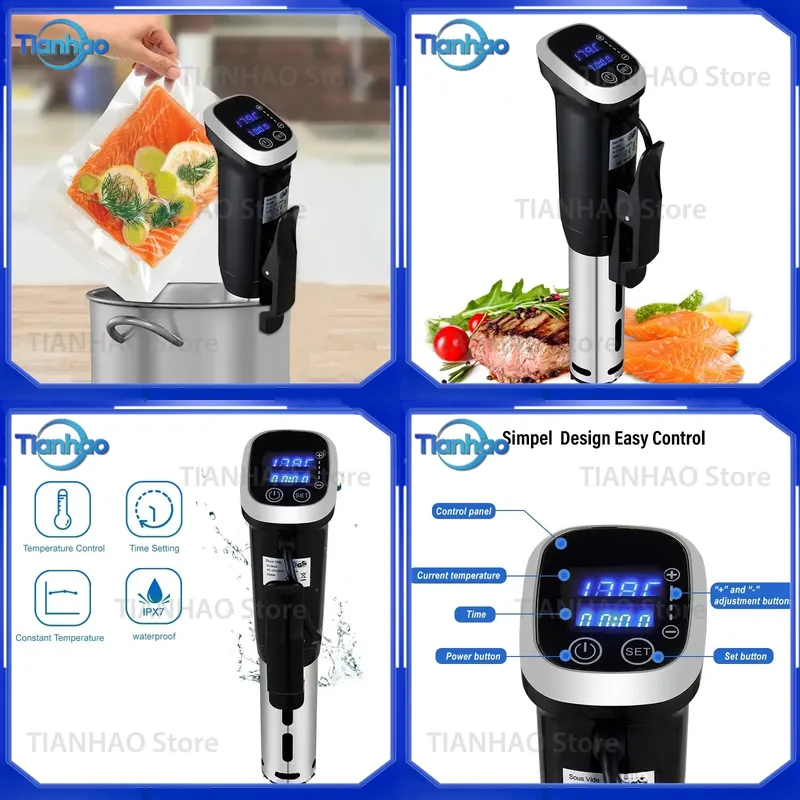 Digital Sous Vide Precision Cooker - Водонепроницаемый (IPX7) прецизионный погружной циркулятор Sous