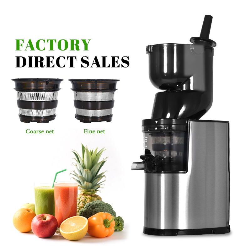 Electric Slow Juicer Cold Press - MOSEENER Коммерческая портативная электрическая медленная соковыжималка