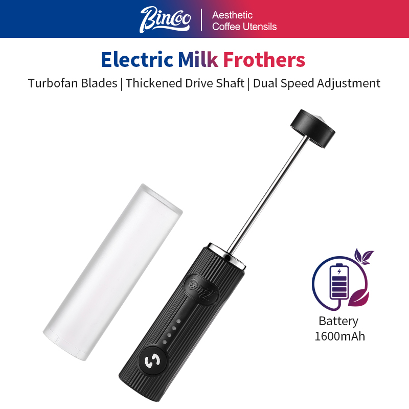 Electric Milk Frother Handheld - Электрический вспениватель кофе BINCOO, перезаряжаемый через