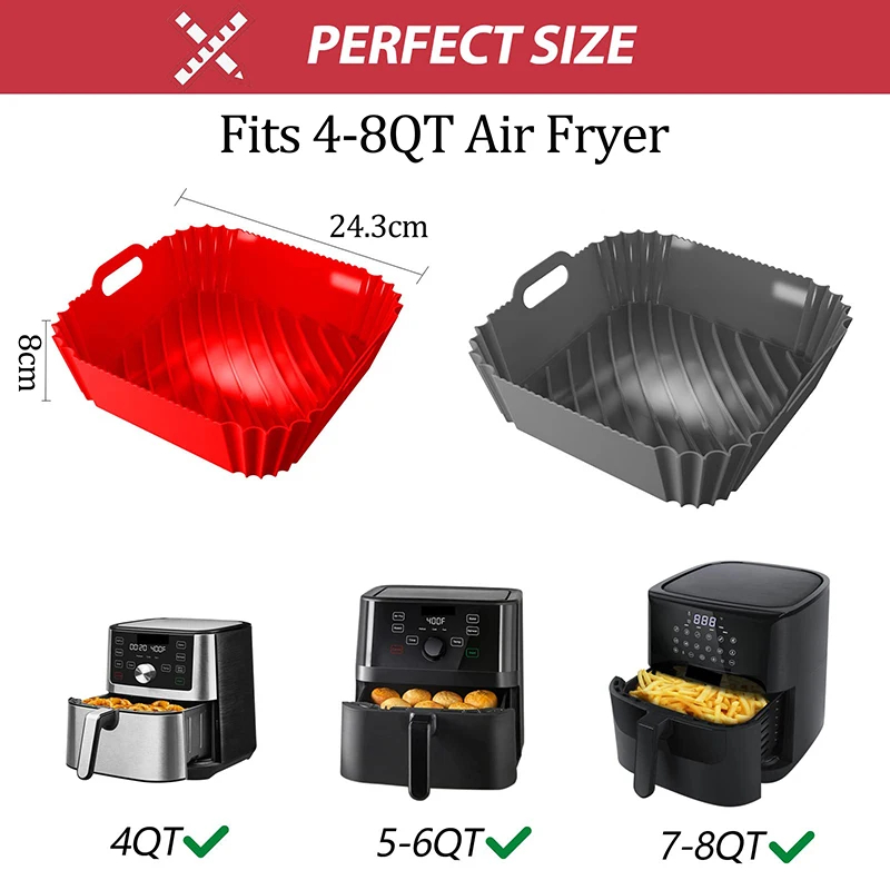Большая силиконовая корзина дл – обзор и цена Air Fryer Silicone Pot Liner