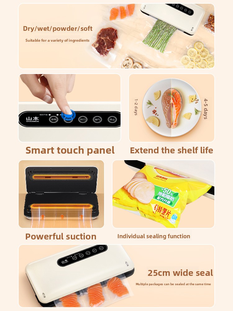 Мини-вакуумный упаковщик: авто – обзор и цена Food Vacuum Sealer Machine