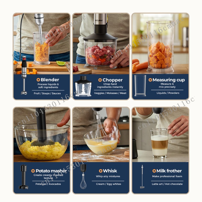 Мощный погружной блендер 6-в-1 – обзор и цена Immersion Hand Blender Set