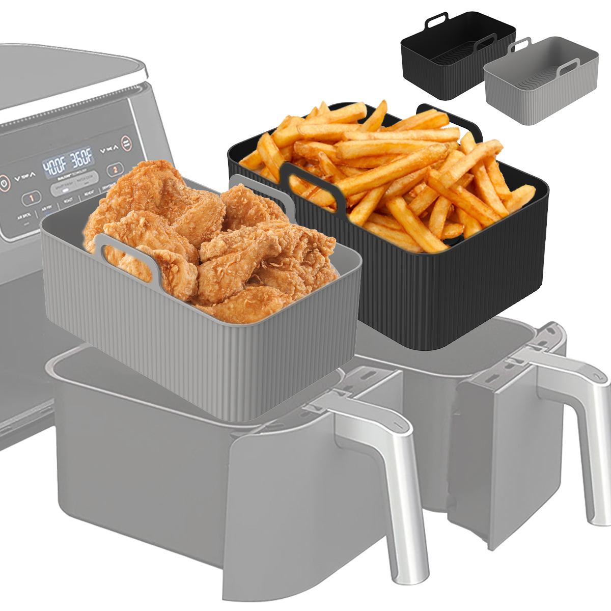 Силиконовый вкладыш для фритюр – обзор и цена Air Fryer Silicone Pot Liner