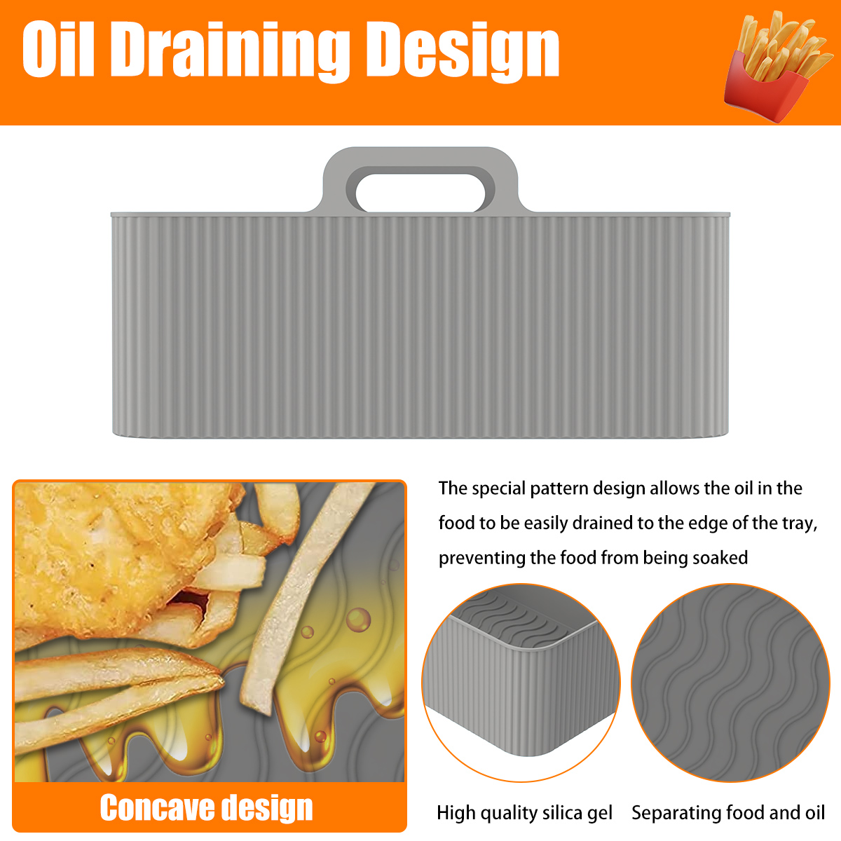 Силиконовый вкладыш для фритюр – обзор и цена Air Fryer Silicone Pot Liner