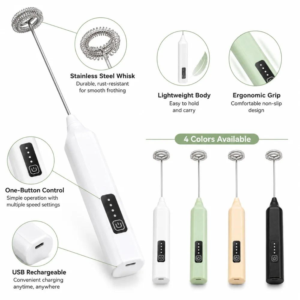 Электрический ручной миксер дл – обзор и цена Electric Milk Frother Handheld