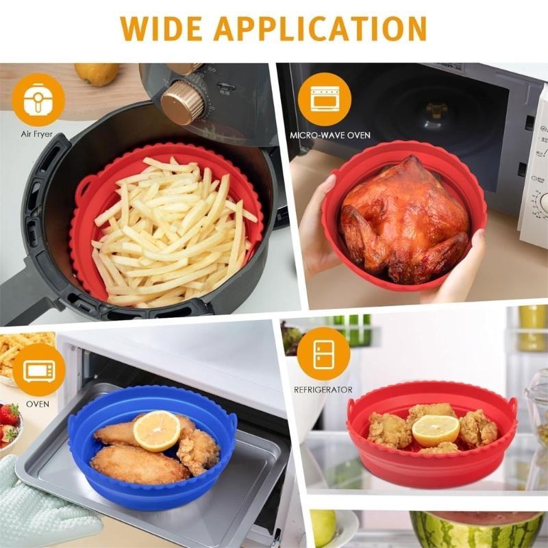 D0AB 2 шт. Силиконовые вкладыш – обзор и цена Air Fryer Silicone Pot Liner