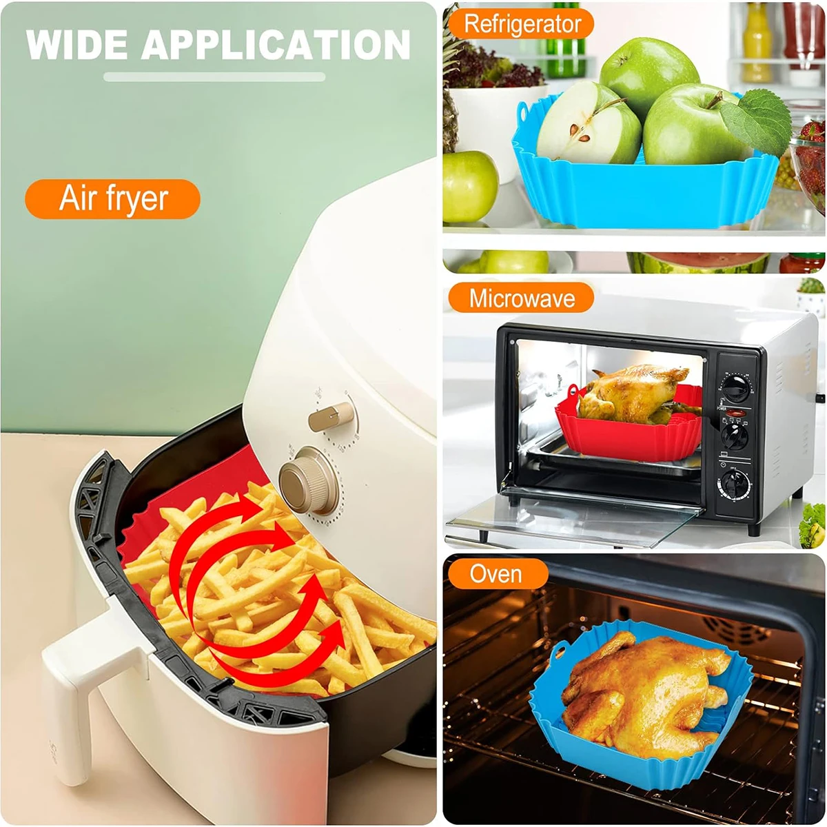 Силиконовые вкладыши для аэроф – обзор и цена Air Fryer Silicone Pot Liner