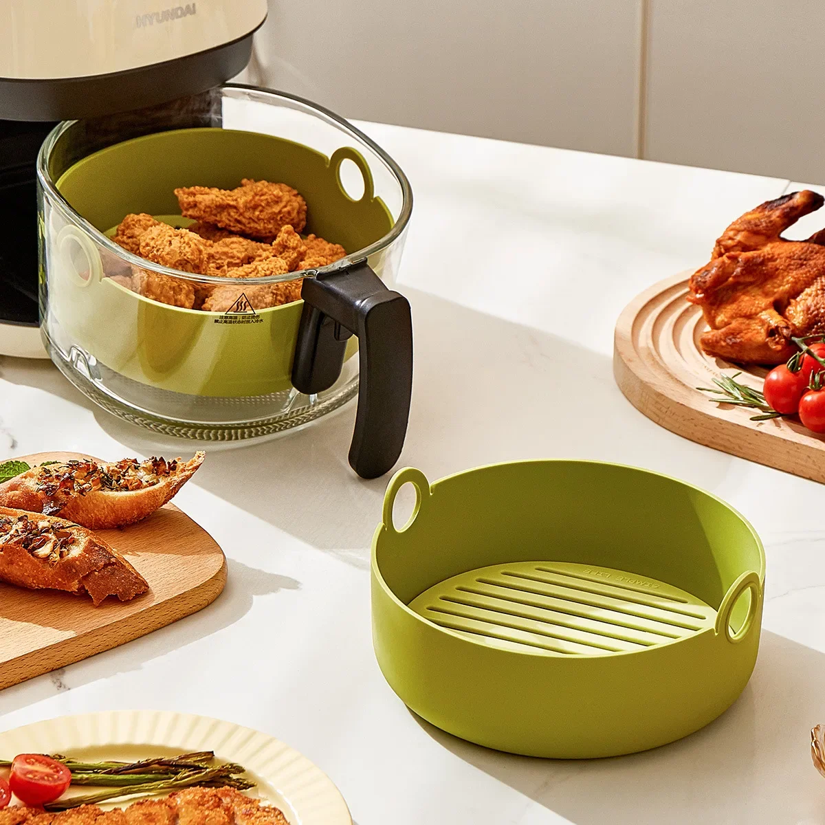 Круглая фритюрница, подкладка, – обзор и цена Air Fryer Silicone Pot Liner