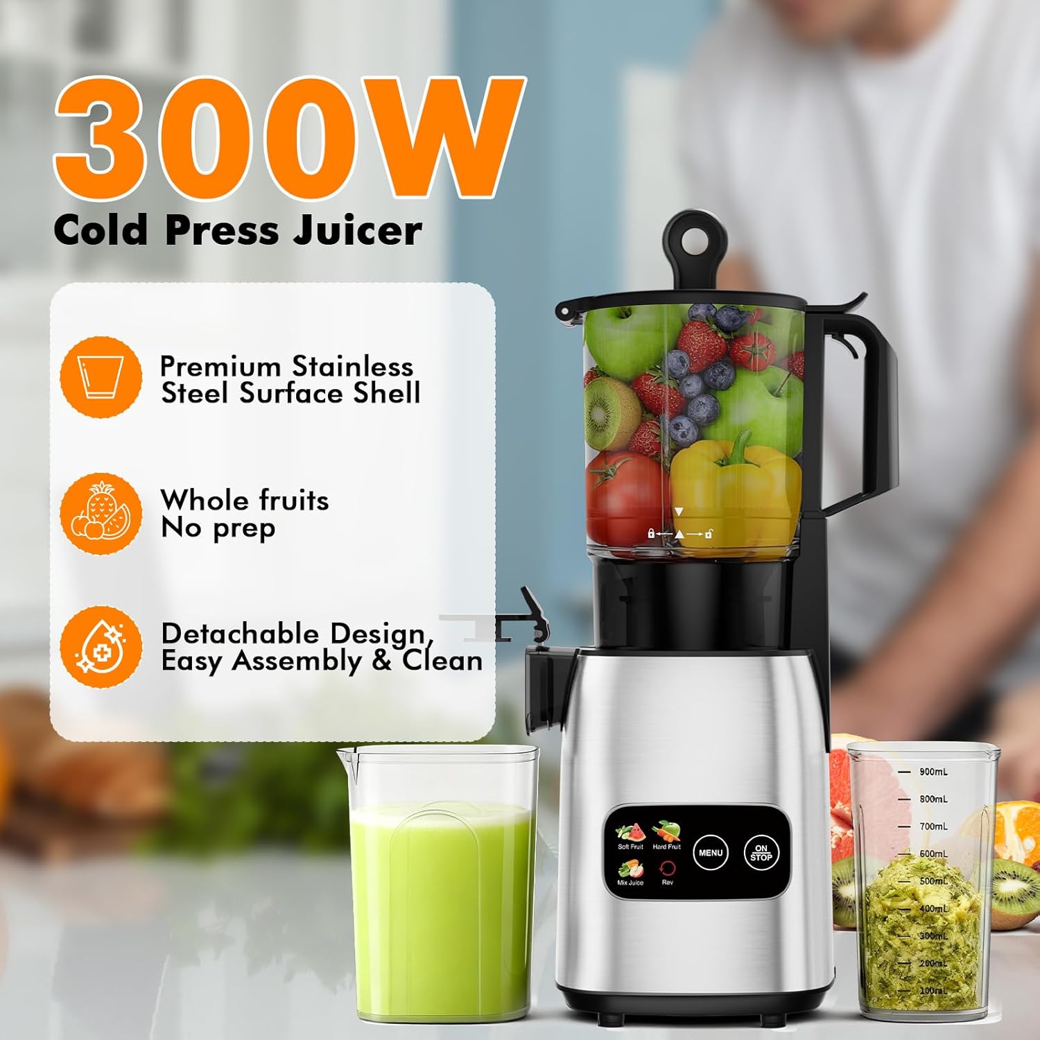 Соковыжималка холодного отжима – обзор и цена Electric Slow Juicer Cold Press