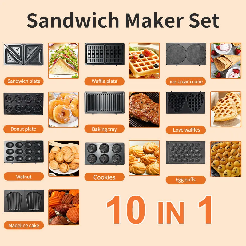 Многофункциональная сэндвичниц – обзор и цена Mini Waffle Maker Machine