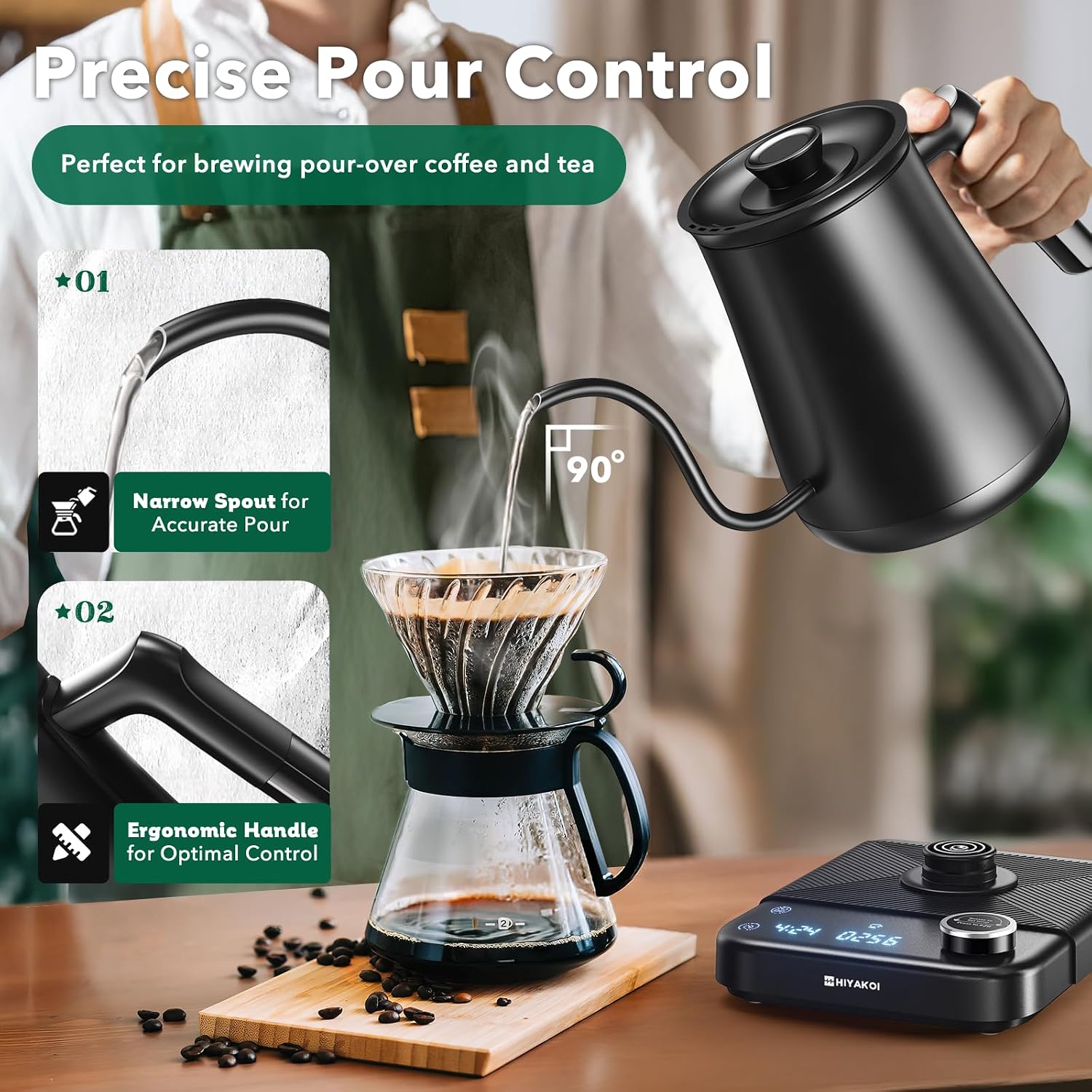 Электрический чайник с гибким  – обзор и цена Electric Kettle Temperature Control