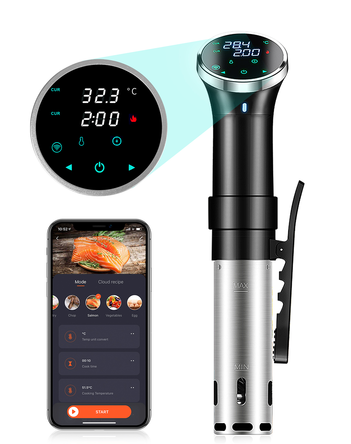 Су-вид-аппарат 1100 Вт, погруж – обзор и цена Digital Sous Vide Precision Cooker