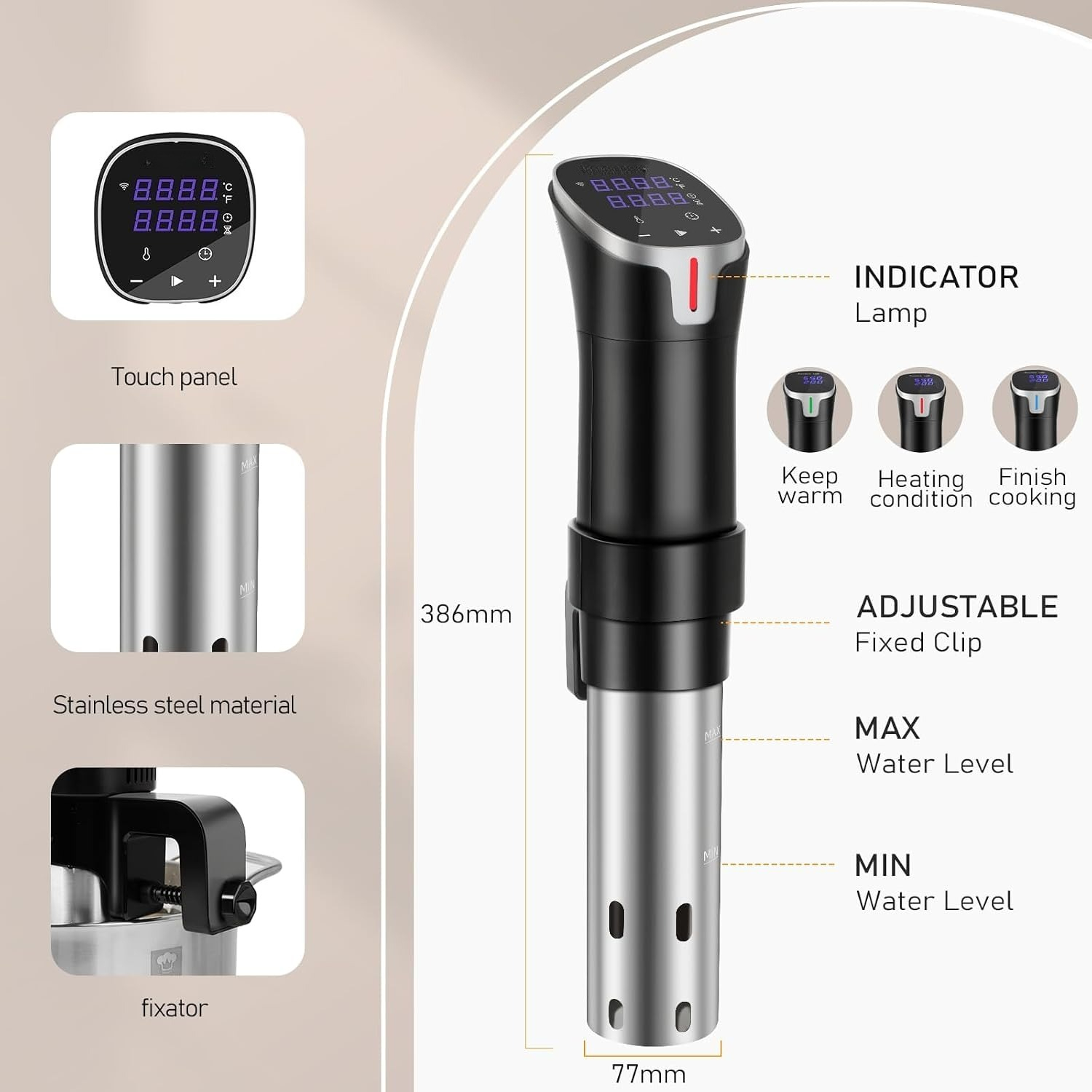 Прецизионная су-вид-печь мощно – обзор и цена Digital Sous Vide Precision Cooker